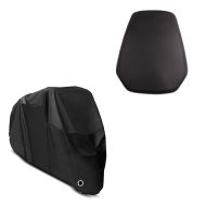 Set: Abdeckplane Honda CBR 1000 RR Fireblade / SP / 2  Integra Craftride XL in schwarz + Soziussitz für Honda CBR 1000 RR Fireblade 08-16 Beifahrersitz schwarz_1