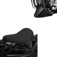 Set: Solo Federsattel für Harley Davidson Sportster 883 Iron BR11 Craftride + Bugspoiler für Harley Sportster 883 Iron 09-20 Craftride_1