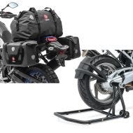 Set: Satteltaschen Set für BMW R 1200 R / S RX60 Hecktasche + Einarmständer BMW R 1200 S 06-08 Montageständer ConStands Single-Classic schwarz_1
