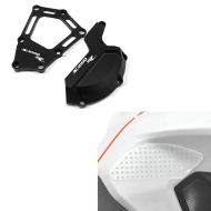 Set: Motordeckel Schutz für BMW S 1000 R 14-20 Protektor Motoguard EP1 schwarz + Seiten Tankpad Grip Pad M für BMW S 1000 R / RR / XR_1