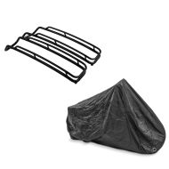 Set: Seitenkoffer-Reling für Harley Street Glide 06-13 schwarz Craftride + Abdeckplane Harley Street Glide / Special Craftride XXXL schwarz_1