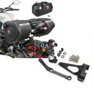 Set: Set Satteltaschen + Hecktasche für Yamaha MT-09 / Tracer 900 Bagtecs RF1-X60 + Lenkungsdämpfer Halter für Yamaha MT-09 13-20 Halterung Zaddox HL1 schwarz_1