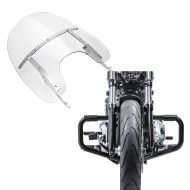 Set: Windschild Abnehmbar für Harley Softail Slim 12-17 Craftride + Sturzbügel Mustache II für Harley Softail Slim 12-17 schwarz_1
