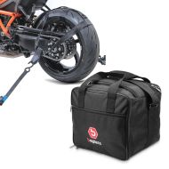 Set: Hinterrad Spanngurt Set für BMW R 1250 / 1200 GS / Adventure + Innentasche Aluminium Topcase für BMW R 1250 GS / 1200 GS /Adventure 04-21 Alukoffer Bagtecs MT1_1