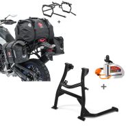 Set: Satteltaschen Set WP8 für Yamaha Tenere 700 19-21 mit Hecktasche und Kofferträger Bagtecs + Set Hauptständer ConStands und Bremsscheibenschloss Alarm mit Erinnerungskabel Tourtecs für Yamaha Tenere 700 19-21_1