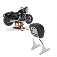 Set: Hebebühne Harley Davidson Heritage Softail Classic / 114 ConStands Mid-Lift L in orange + Sissybar Harley Heritage Softail Classic 88-17 Craftride Driver-S chrom_1