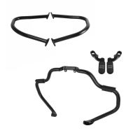 Set: Set SF7 Sturzbügel Mustache und Fußrasten CF11 für Indian Chief Dark Horse 15-21 Craftride schwarz + Sturzbügel Hinten für Indian Chief Dark Horse 15-21 schwarz Craftride_1