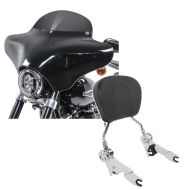 Set: Batwing Verkleidung BD8 für Harley Davidson Road King / Classic Craftride + Sissybar Harley Road King 09-21 Craftride Fast Driver-S chrom_1