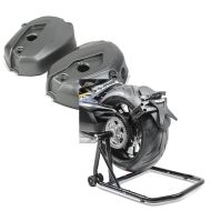 Set: Ventildeckel für BMW R 1200 GS 13-18 / Adventure 14-18 Zaddox Motordeckel rechts links + Einarmständer BMW R 1200 GS 13-18 Montageständer ConStands Single-Classic schwarz_1