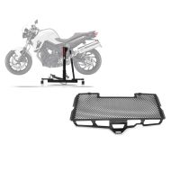 Set: Zentralständer BMW F 800 R 09-19 Motorradheber ConStands Power-Evo + Kühlerabdeckung für BMW F 800 R 09-19 Kühlergrill Zaddox KG1_1