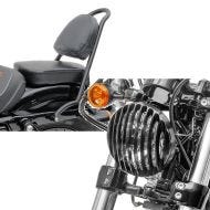 Set: Sissy Bar RPS für Harley Davidson Sportster Forty-Eight 48 10-20 schwarz Craftride + Scheinwerfer Grill Harley Sportster Forty-Eight 48 10-20 schwarz von Craftride_1