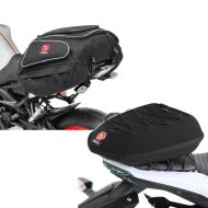 Set: Motorbike Tail Bag Bagtecs X50 Rear seat bag 50Ltr in black + Motorbike Tail Bag Bagtecs X16 Hardshell Bag 6Ltr in black