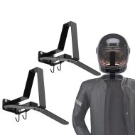 2x Motorcycle Wardrobe XGP WH2 Helmet rack wall mount black Discount Set