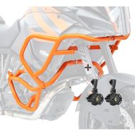 Set Sturzbügel oben unten + Scheinwerfer für KTM 1050 Adventure 15-16 Motoguard orange_1