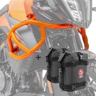 Set Crash Bars + Bags K4 fits for KTM 390 Adventure 20-24 Motoguard orange