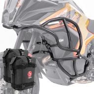 Set Engine Guard + bags compatible with KTM 1290 Super Adventure S / R 21-24 crash bar lower upper Motoguard black L2