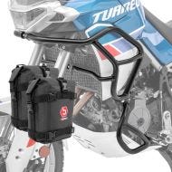 Set Engine Guard + bags compatible with Aprilia Tuareg 660 22-24 crash bar lower upper Motoguard black