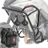 Set Crash bars + Auxiliary lights + bags fit for Honda Transalp XL 750 23-24 Motoguard KT12 black