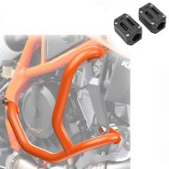 Set Crash Bars + Protector fit for KTM 125 / 390 Duke 2024 Engine Guard SG48 orange