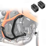 Set Crash Bars + Protector fit for KTM 125 / 390 Duke 2024 Engine Guard SG64 black