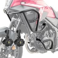 Set Crash Bars + Auxiliary lights fits for Honda NX 500 2024 Fog lights Motoguard SG67