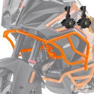 Set Upper Crash bar + Auxiliary lights X21 fit for KTM 1290 Super Adventure R / S 21-24 fog lights Motoguard orange