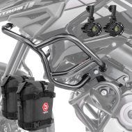 Set Upper Crash bar + Auxiliary lights + bags fit for Suzuki V-Strom 1050 / XT 20-24 Motoguard