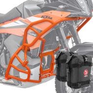 Set Crash Bars + bags fits for KTM 790 / 890 Adventure/ R 23-24 SH27 Motoguard orange