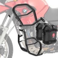 Set Crash Bars + bags fits for BMW F 650 GS 00-07 Motoguard black SG53