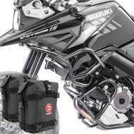Set Crash Bars + bags fits for Suzuki V-Strom 1050 20-24 Motoguard SG38