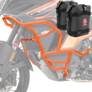 Set Crash bar + bags fit for KTM 1290 Super Adventure S / R 21-24 Motoguard KT26 orange