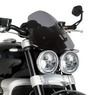 Windshield compatible with Triumph Rocket 3 R / GT 2020 Dark Smoke Puig NG Touring