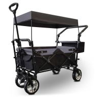 Handcart with roof foldable Divit transport cart garden cart foldable steel ME70 black