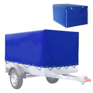 Trailer tarpaulin with rubber belt 210 x 114 x 88cm Vanit high tarpaulin waterproof 610 g / m² ME98 blue