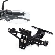 Handprotektoren klar Set mit Motorrad Kennzeichenhalter NH2 Tourtecs_1