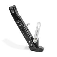 Motorrad Seitenständer Universal Höhenverstellbar Aluminium Tourtecs schwarz_1