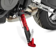 Motorrad Seitenständer Universal Höhenverstellbar Aluminium Tourtecs rot_1