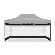 4 Pavillon walls foldable for Racing tent 3x4,5m Tourtecs transparent