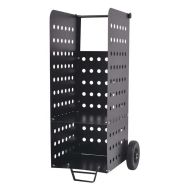 Firewood trolley 55 x 45 x 104cm Divit firewood rack steel fireplace accessories RE42 black