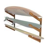 Bamboo surfboard holder BH7 Divit snowboard / ski wall mount