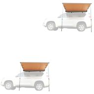 Set 2x Awning for car / SUV / off-road vehicle 1.40m x 2m universal Vanit canopy AM13 beige