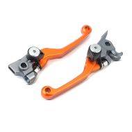 Hebelset Bremshebel + Kupplungshebel für KTM EXC/-F SX/-F 06-13 Klapphebel Xdure Flex orange_1