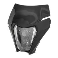 LED Scheinwerfer ECE mit Lampenmaske für KTM EXC / EXC-F / Freeride / Enduro / SMC 14-21 Xdure SW1 schwarz_1