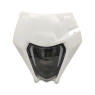 LED Headlight ECE + mask compatible with KTM 600 / 620 / 640 LC4 XDURE SW1-WH