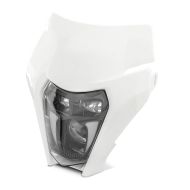 LED Headlight with fairing compatible with KTM EXC / EXC-F / Freeride / Enduro / SMC 14-24 Xdure SW3 white