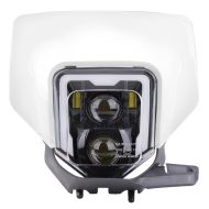 LED Headlight + mask compatible with Husqvarna SM 125 S / 610 S XDURE GP1 DRL ECE white