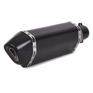 Exhaust muffler Force compatible with Kawasaki ER-6f / ER-6n Silencer Inox Black