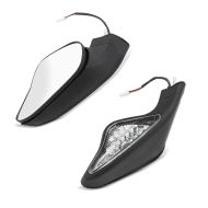 Zaddox Rear view mirror with turn signals compatible with Ducati 1098 07-08 Pair