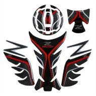 Tank Pad Set compatible with Kawasaki Z 900 17-24 tank sticker Zaddox TPS red