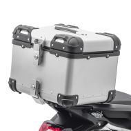 Motorcycle Aluminium top box Bagtecs XS45 top Case 45 Liters silver
